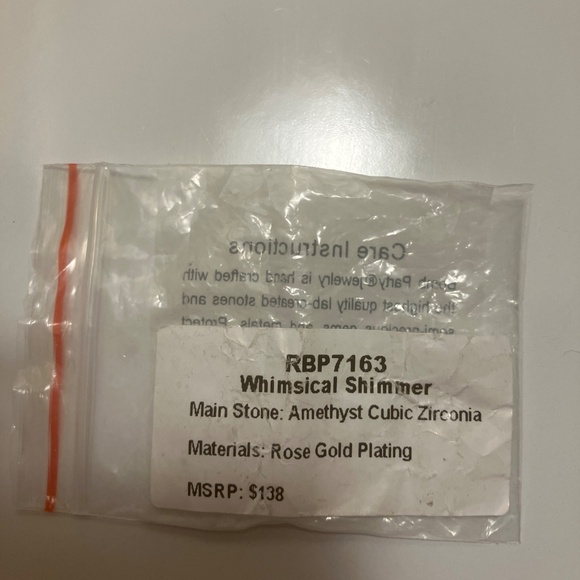 Bomb Party Amethyst w/Rose Gold Plating size7 - Picture 4 of 5